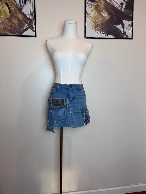 Custom Size Denim mini Skirt